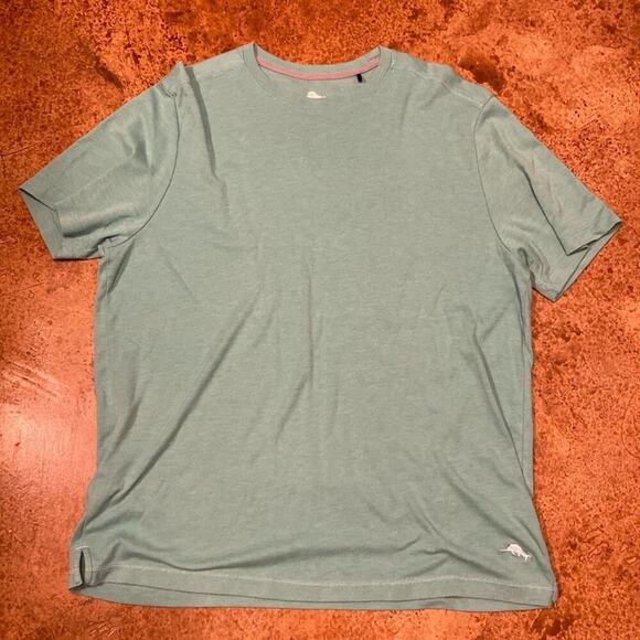 Tommy Bahama sea green crew neck super soft short sleeve t shirt top - Picture 6 of 6
